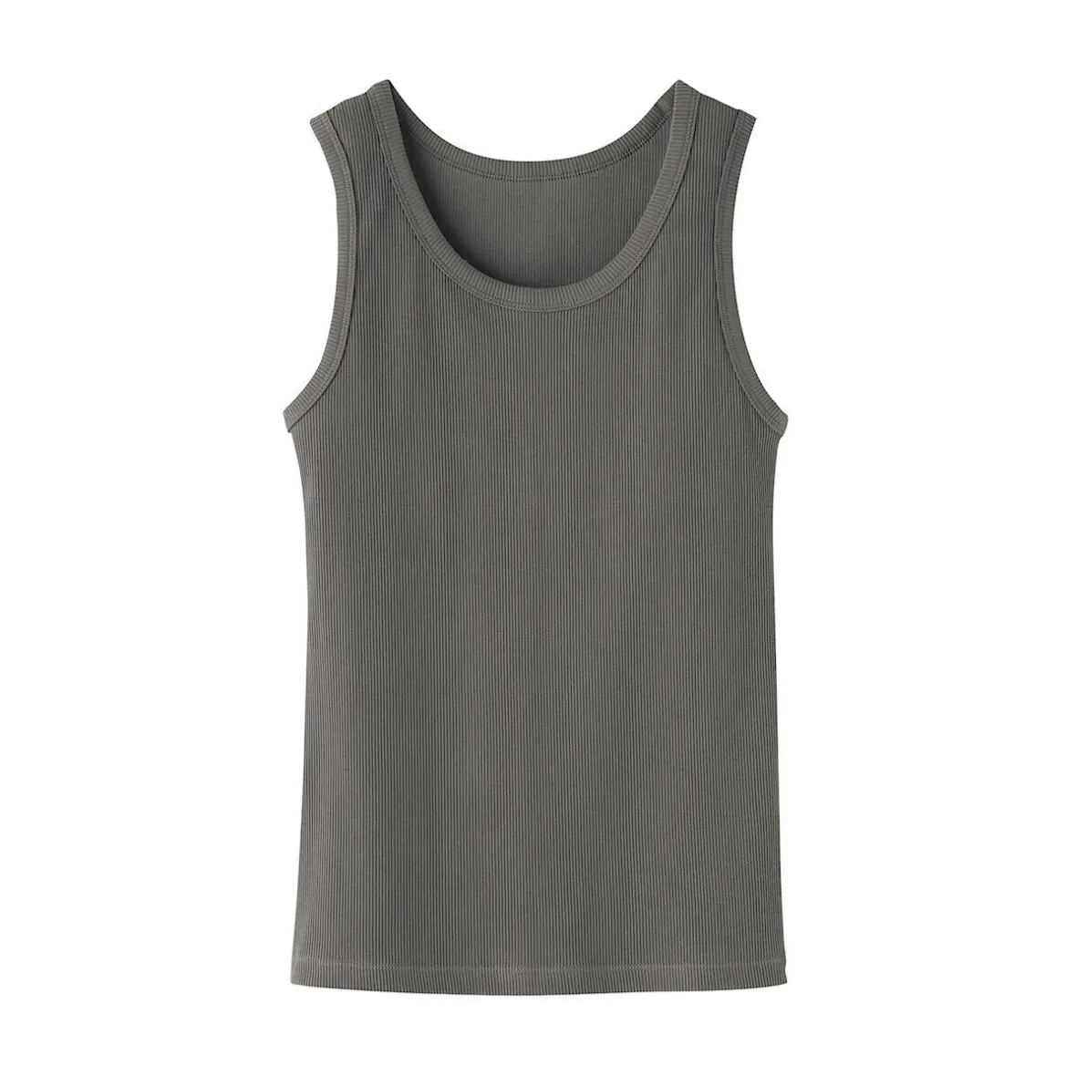 Outlet Muji Chaleco de canalé para mujer