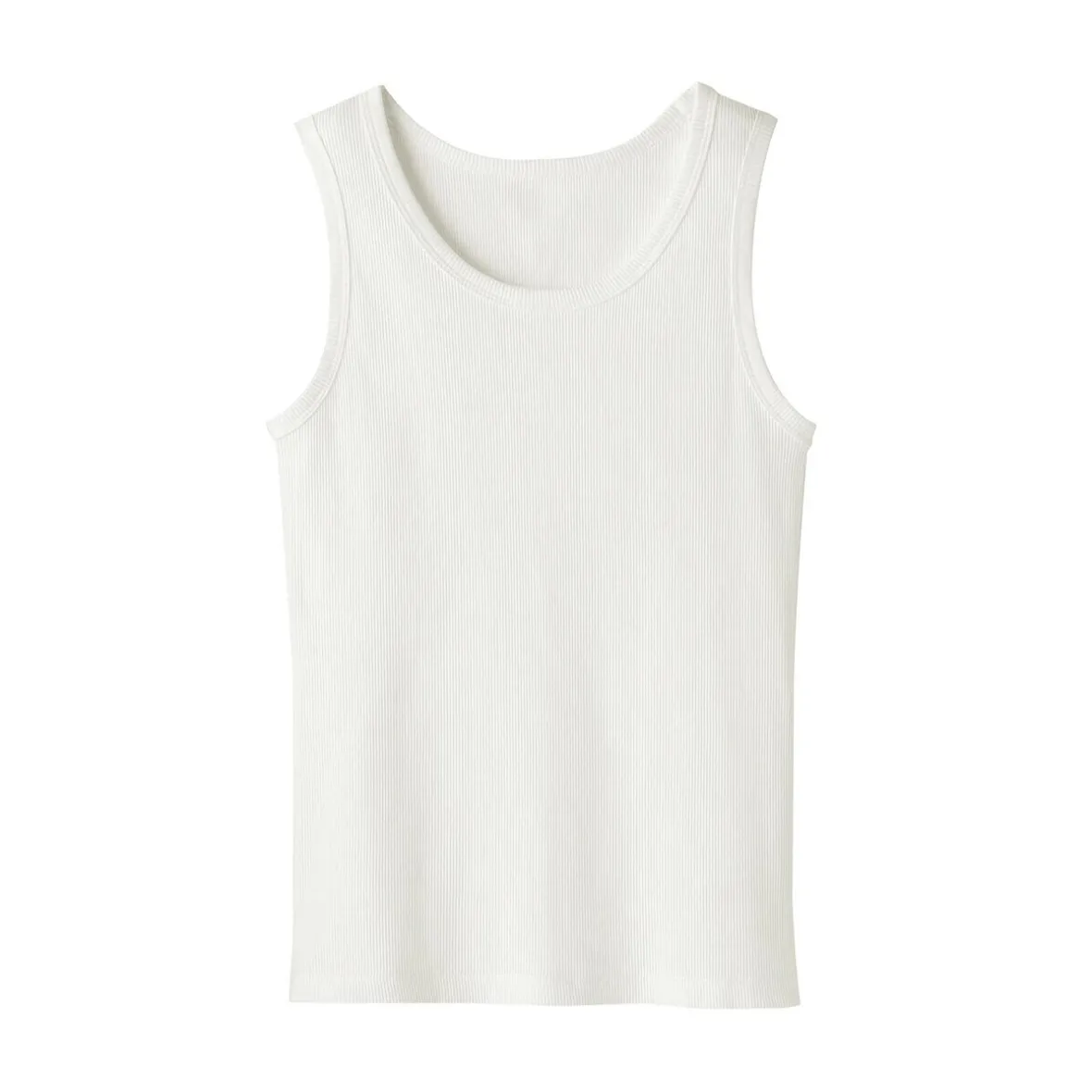 Outlet Muji Chaleco de canalé para mujer