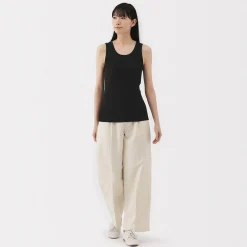 Outlet Muji Chaleco de canalé para mujer