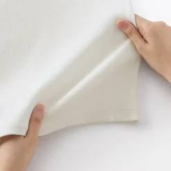 Outlet Muji Chaleco de canalé para mujer