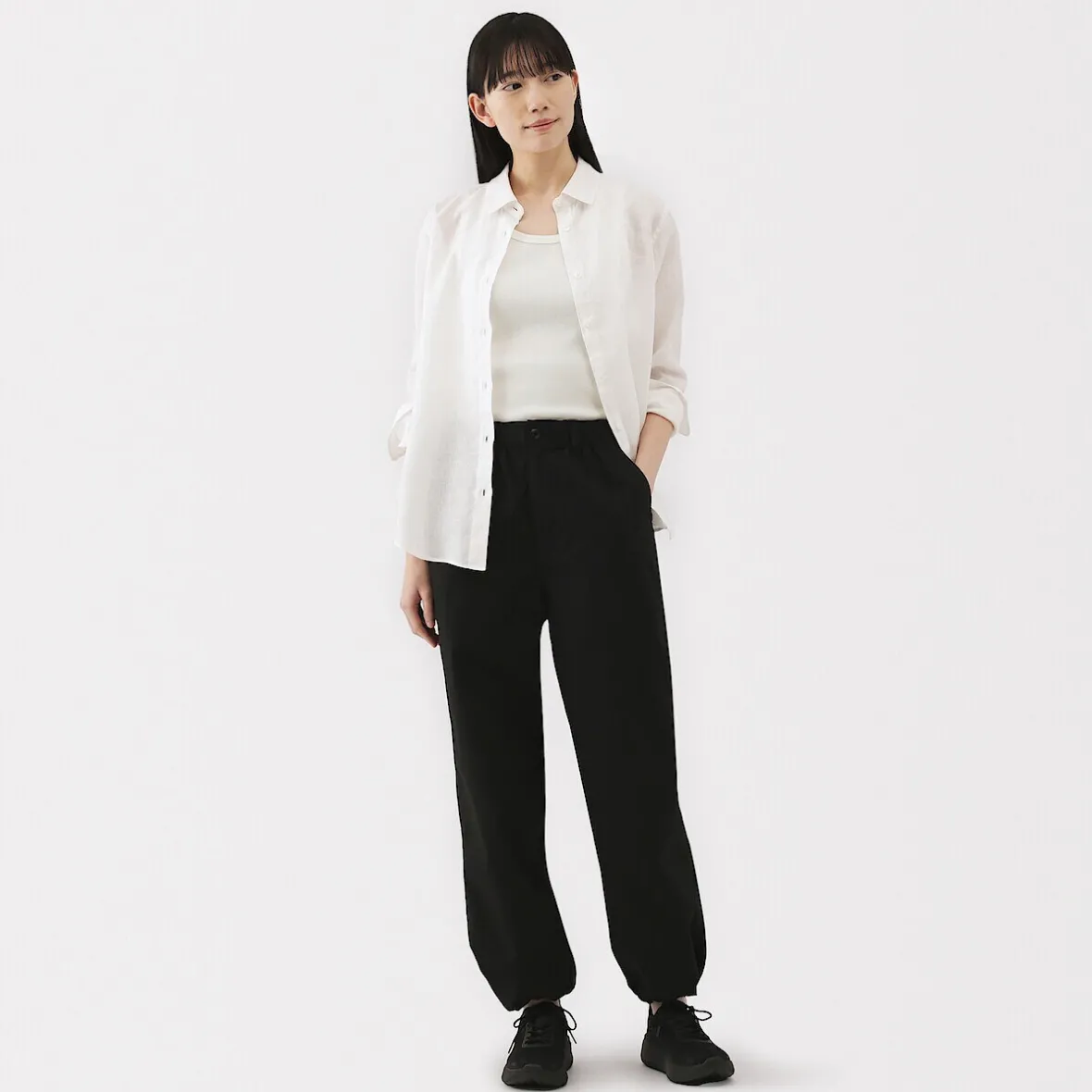 Outlet Muji Chaleco de canalé para mujer