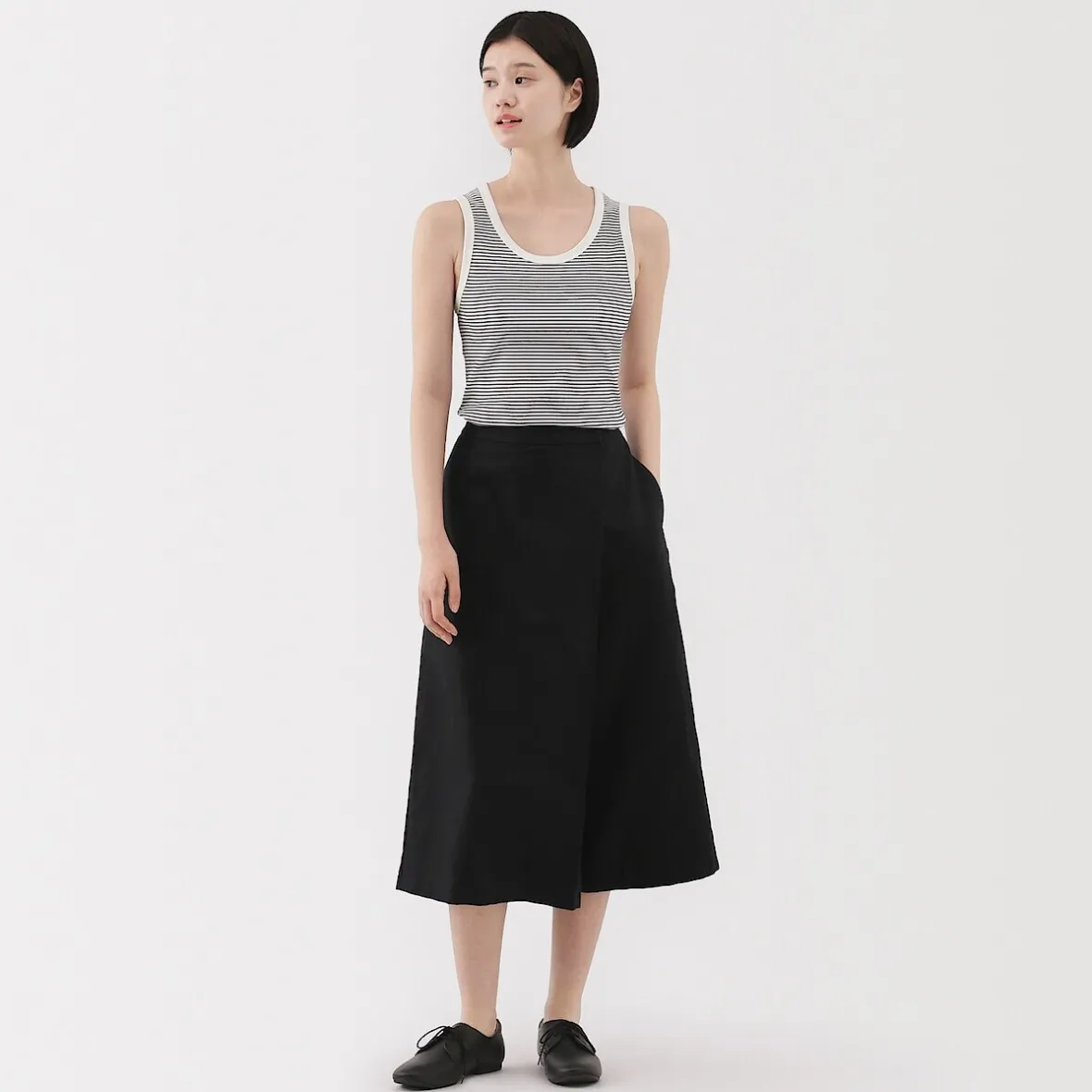 Outlet Muji Chaleco de canalé para mujer