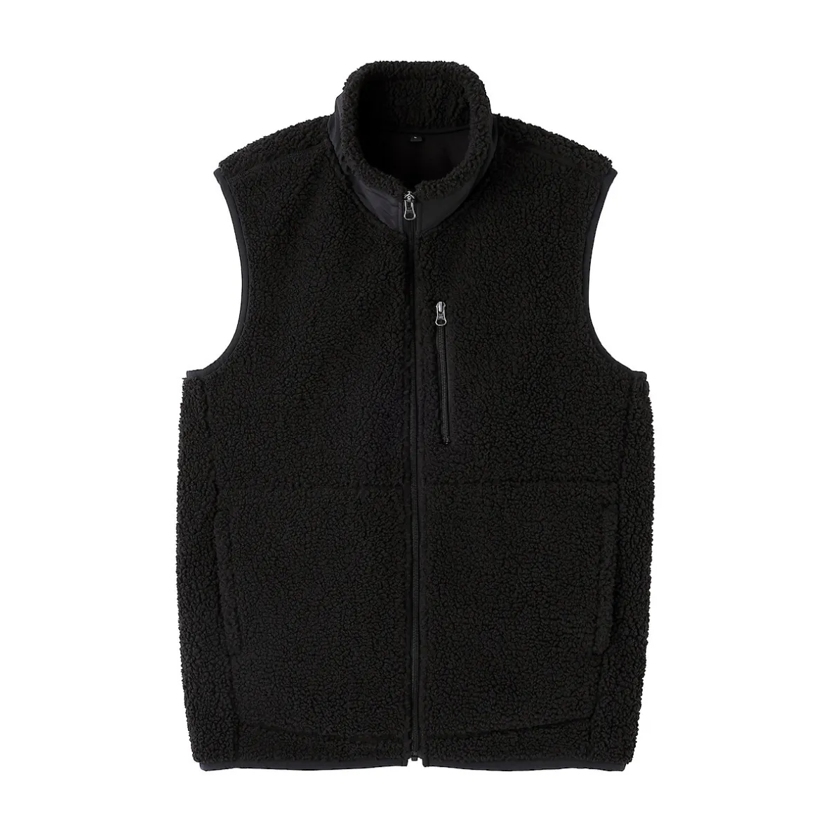 New Muji Chaleco de forro polar de poliéster reciclado para hombre