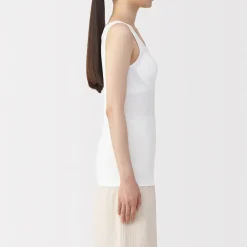Discount Muji Chaleco de soporte suave y elástico de lyocell para mujer