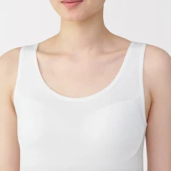 Discount Muji Chaleco de soporte suave y elástico de lyocell para mujer