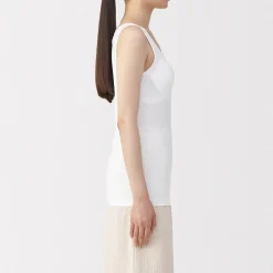 Discount Muji Chaleco de soporte suave y elástico de lyocell para mujer