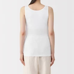 Discount Muji Chaleco de soporte suave y elástico de lyocell para mujer