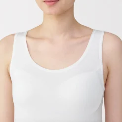 Discount Muji Chaleco de soporte suave y elástico de lyocell para mujer