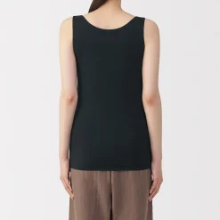 Discount Muji Chaleco de soporte suave y elástico de lyocell para mujer