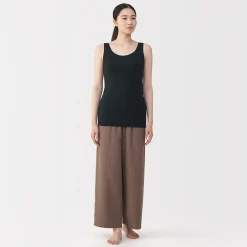 Discount Muji Chaleco de soporte suave y elástico de lyocell para mujer