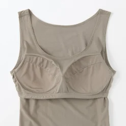 Discount Muji Chaleco de soporte suave y elástico de lyocell para mujer