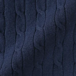 Hot Muji Chaleco de trenza de punto en mezcla de algodón para mujer
