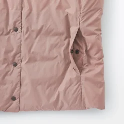 Outlet Muji Chaleco ligero de plumón sin cuello de nailon reciclado para mujer