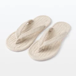 Hot Muji Chanclas de estar por casa de mezcla de algodón