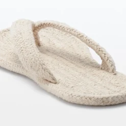 Hot Muji Chanclas de estar por casa de mezcla de algodón