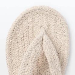 Hot Muji Chanclas de estar por casa de mezcla de algodón
