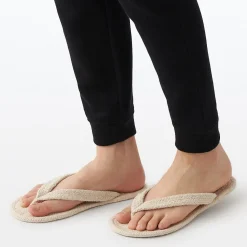 Hot Muji Chanclas de estar por casa de mezcla de algodón