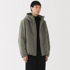 New Muji Chaqueta acolchada con capucha para hombre
