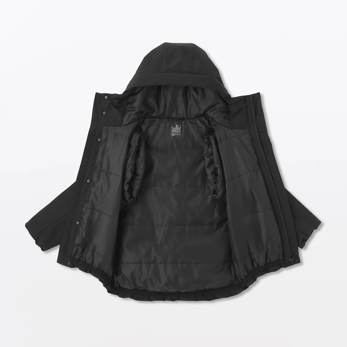 New Muji Chaqueta acolchada con capucha para hombre