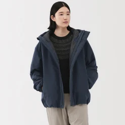 New Muji Chaqueta acolchada con capucha para hombre