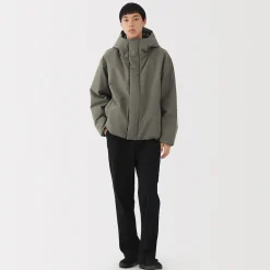 New Muji Chaqueta acolchada con capucha para hombre