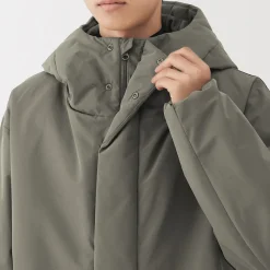 New Muji Chaqueta acolchada con capucha para hombre