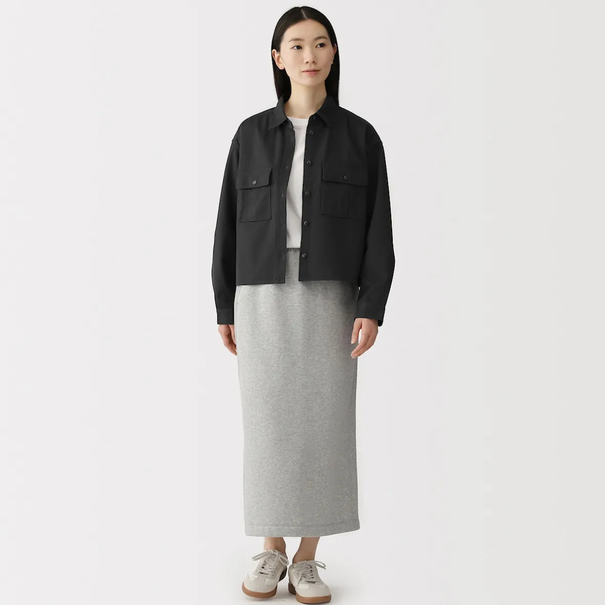 Best Muji Chaqueta camisera ligera de sagra y mezcla de kapok para mujer