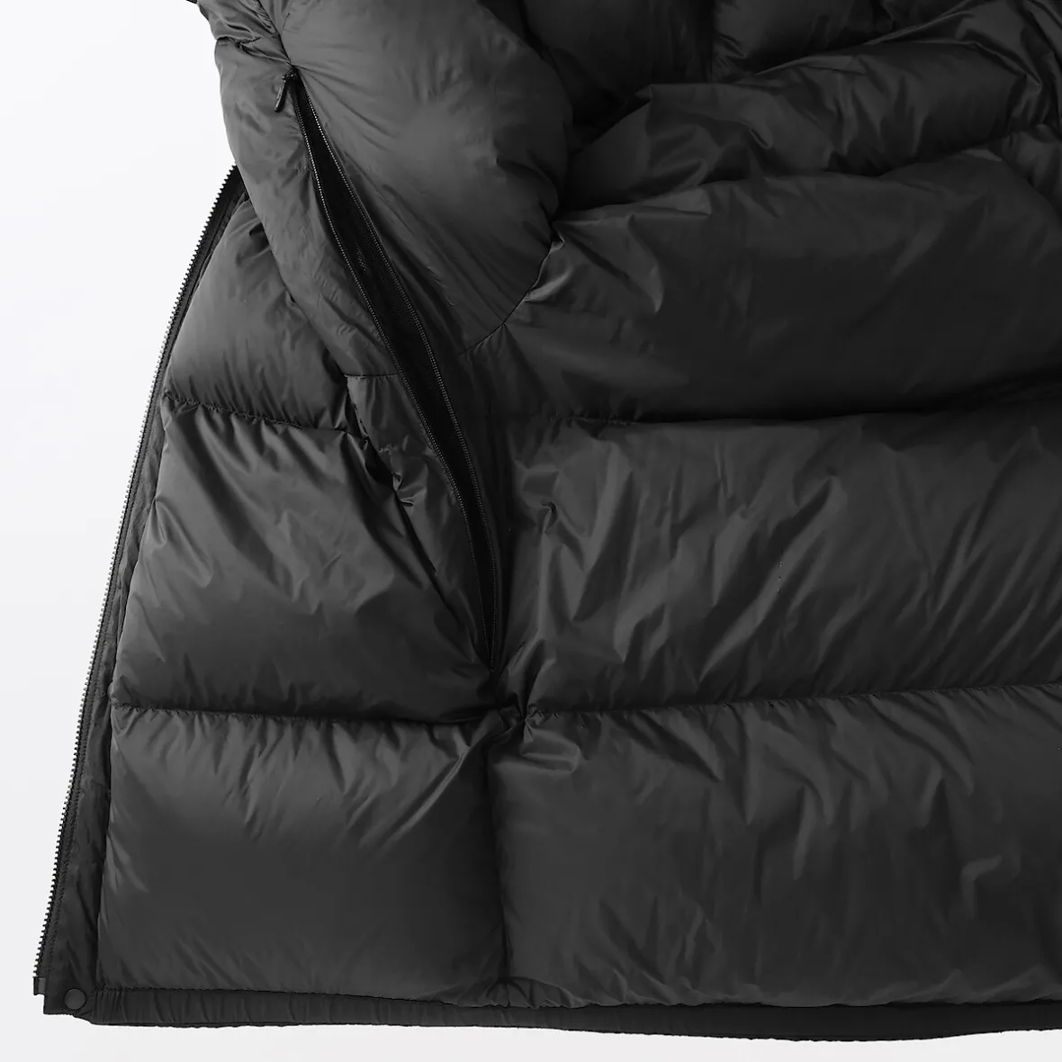 Online Muji Chaqueta con capucha de plumón para hombre