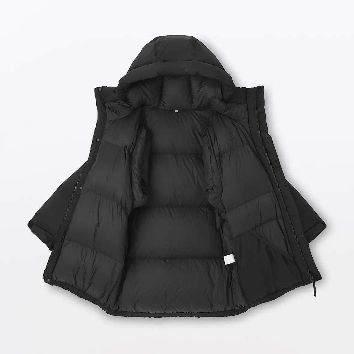 Online Muji Chaqueta con capucha de plumón para hombre