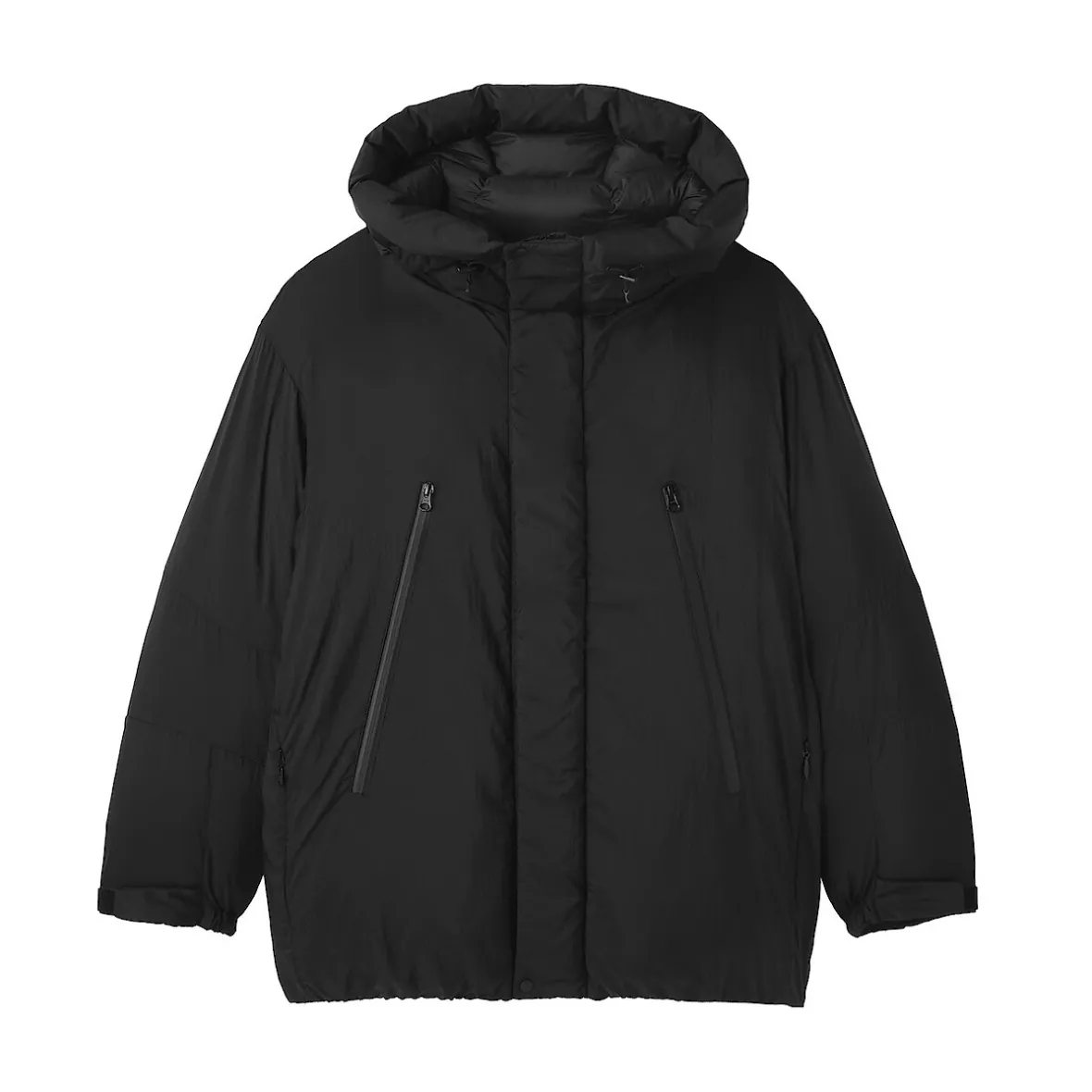 Online Muji Chaqueta con capucha de plumón para hombre