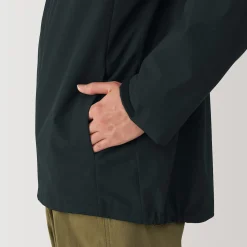 Muji Chaqueta con capucha impermeable para hombre
