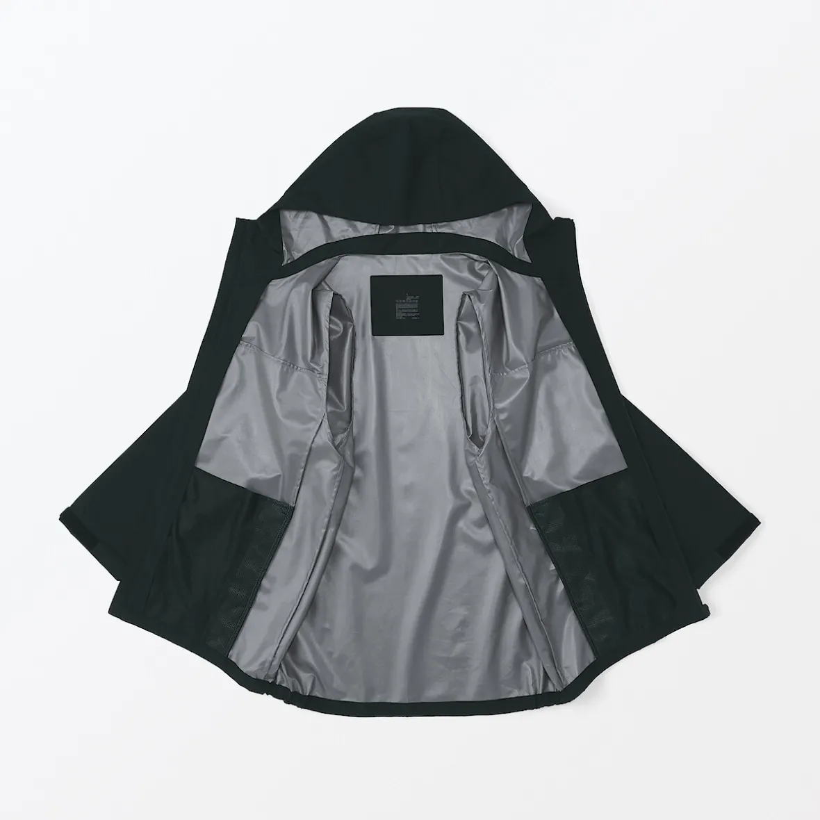 Muji Chaqueta con capucha impermeable para hombre