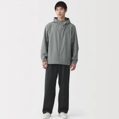 Best Muji Chaqueta con capucha impermeable para hombre