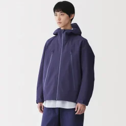 Clearance Muji Chaqueta con capucha repelente al agua y transpirable para hombre