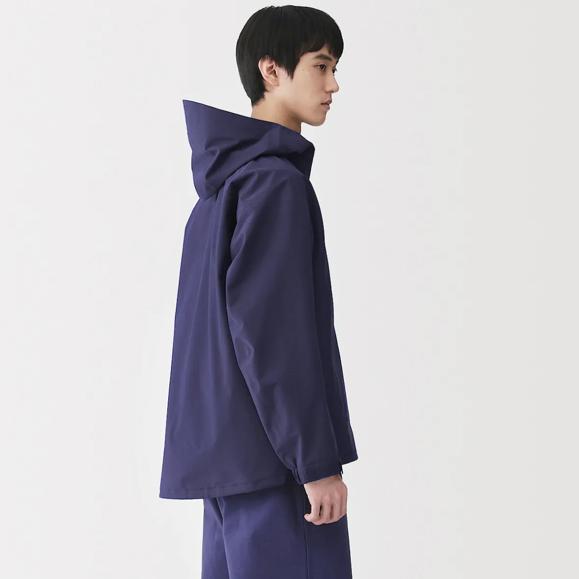 Clearance Muji Chaqueta con capucha repelente al agua y transpirable para hombre