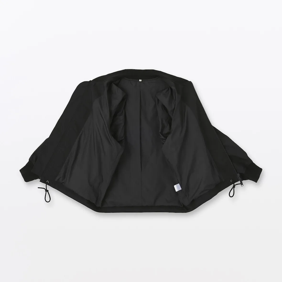 Outlet Muji Chaqueta con cremallera de poliéster repelente al agua para hombre