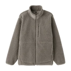 Sale Muji Chaqueta de forro polar de poliéster reciclado para hombre