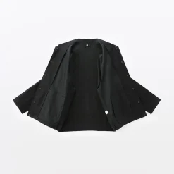 Sale Muji Chaqueta de lino con cordón para hombre