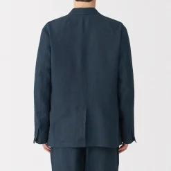 Clearance Muji Chaqueta de lino para hombre