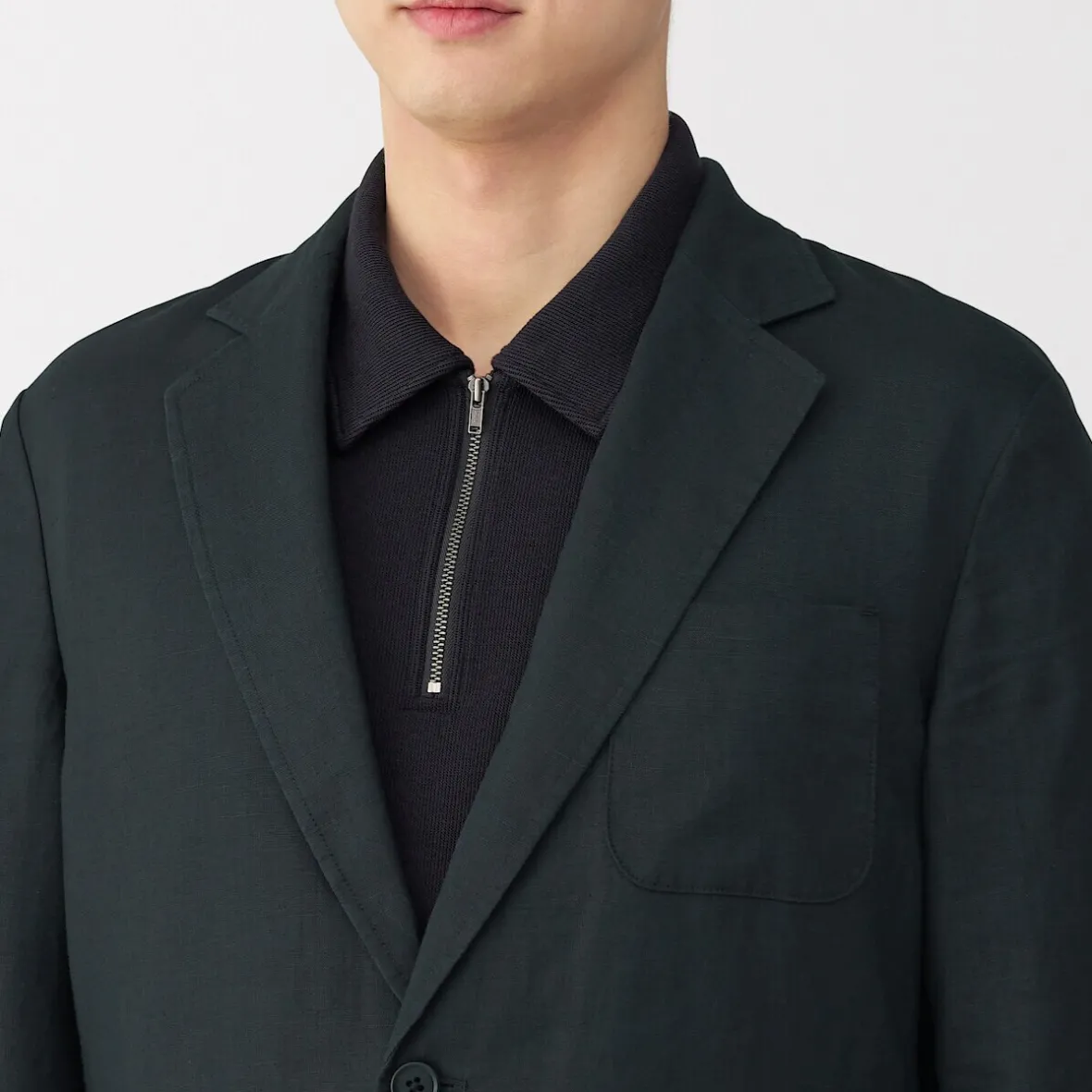 Clearance Muji Chaqueta de lino para hombre