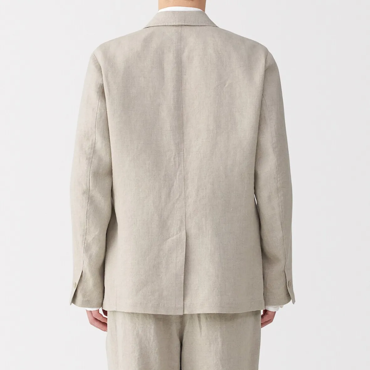 Clearance Muji Chaqueta de lino para hombre