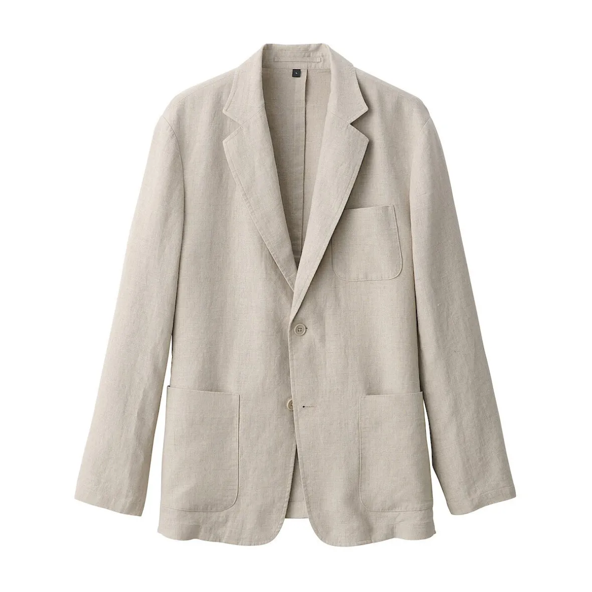 Clearance Muji Chaqueta de lino para hombre