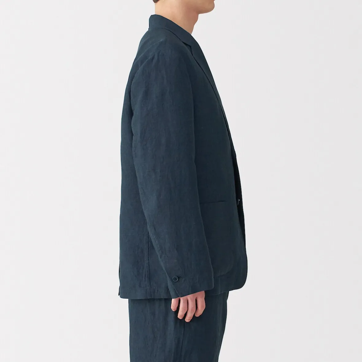 Clearance Muji Chaqueta de lino para hombre