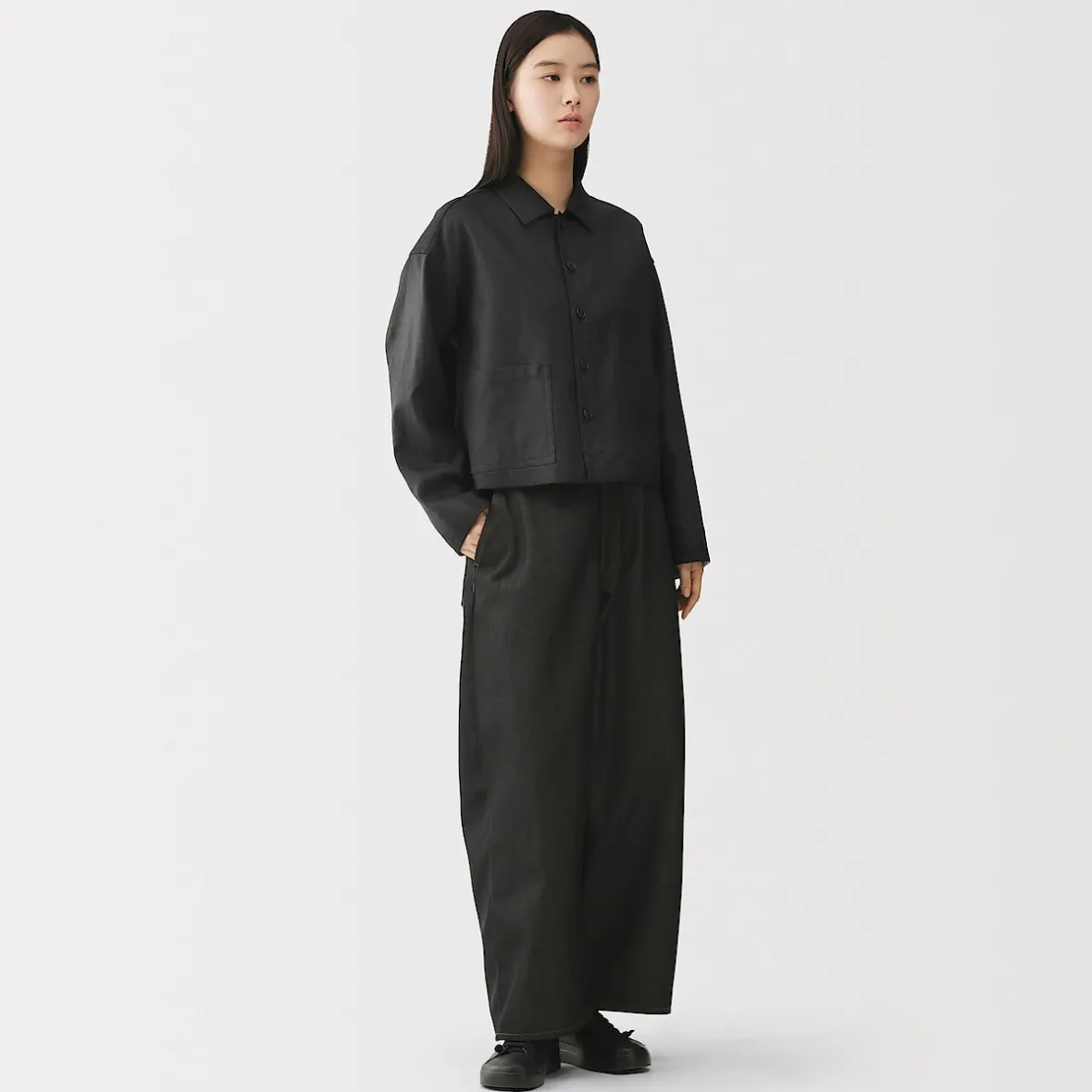 New Muji Chaqueta de lino para mujer
