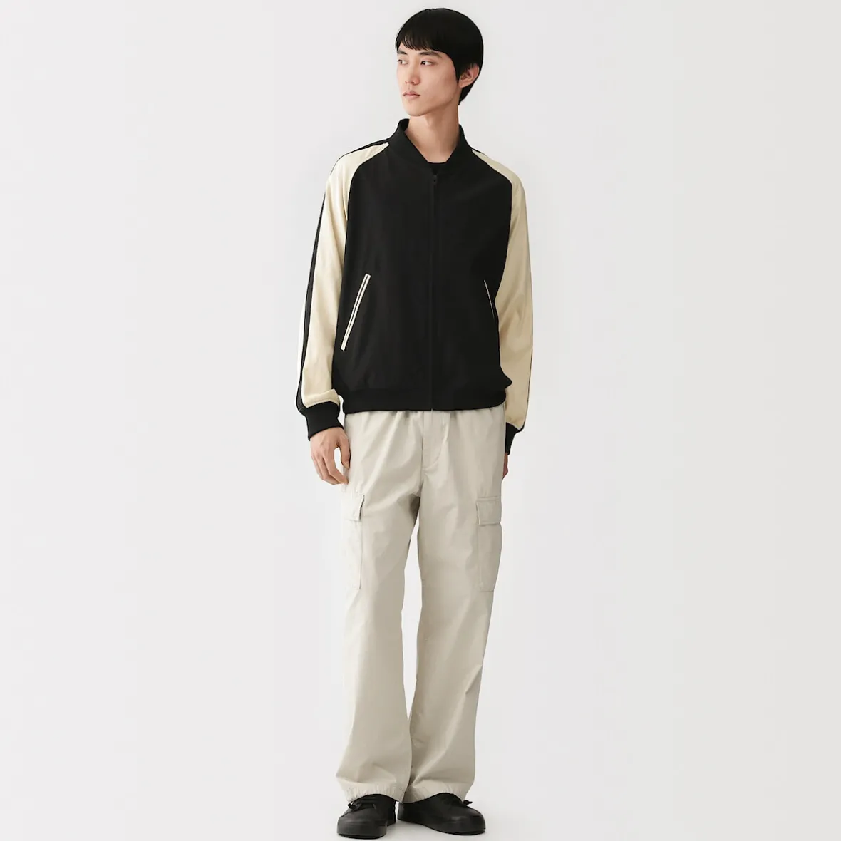 Discount Muji Chaqueta de mezcla de rayón para hombre