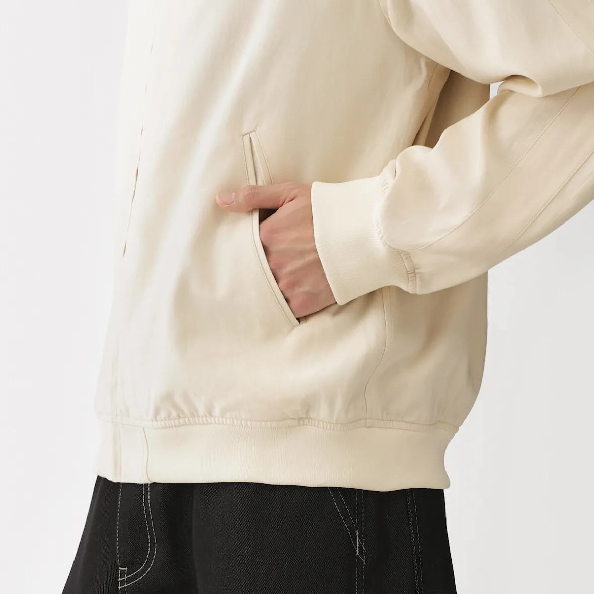 Discount Muji Chaqueta de mezcla de rayón para hombre