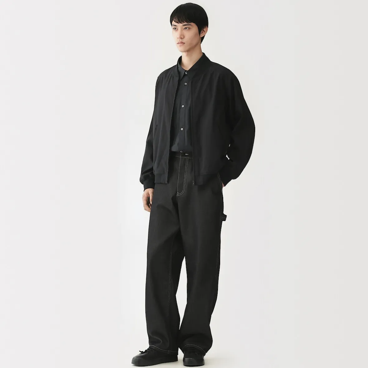 Discount Muji Chaqueta de mezcla de rayón para hombre