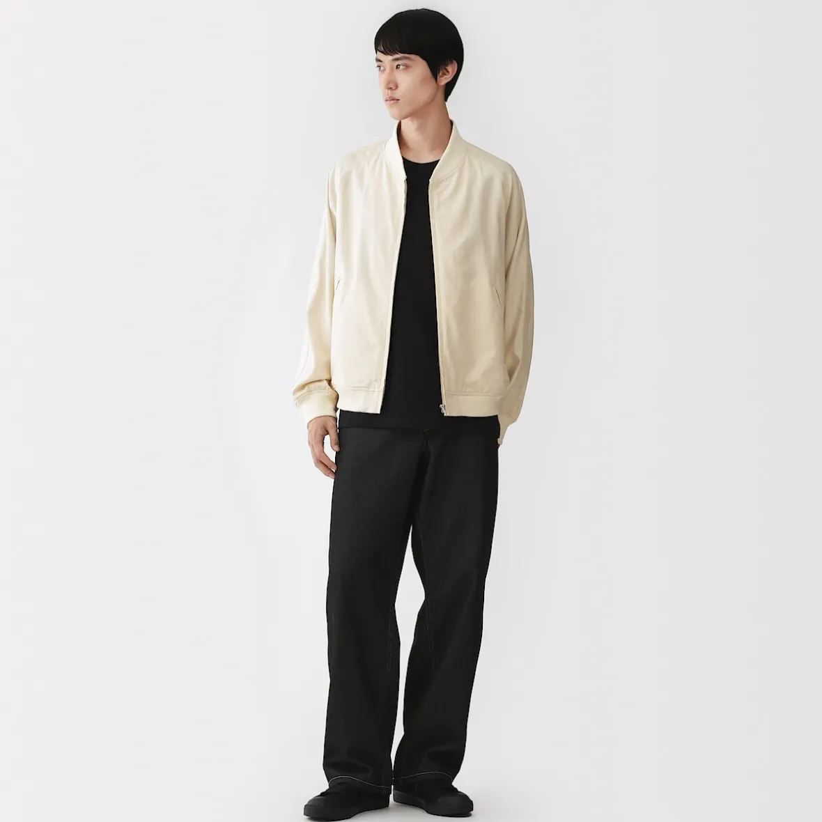Discount Muji Chaqueta de mezcla de rayón para hombre