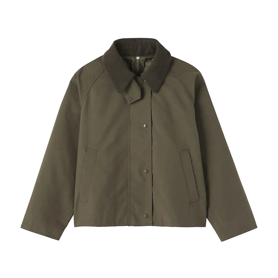 Online Muji Chaqueta de pana con cuello alto repelente al agua para mujer