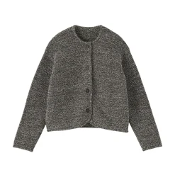 Sale Muji Chaqueta en textura bouclé de mezcla de algodón para mujer